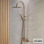 ΜΠΑΤ.ΝΤΟΥΖ+ΕΠΕΚΤ.ΚΟΛΩΝΑ+ΚΕΦΑΛΗ SLIM VICARIO ANTIQUE BRASS