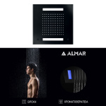 ΚΕΦΑΛΗ ΟΡΟΦ.TEMPTATION 30x30 ΧΡΩΜΑΤ/ΠΕΙΑ ALMAR INOX BLACK MATT - Image 2