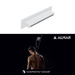 ΚΕΦΑΛΗ ΝΤΟΥΖ ΚΑΤΑΡΡΑΚΤΗΣ XL 34,6x8 ALMAR INOX WHITE MATT - Image 2