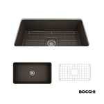 ΝΕΡΟΧ.ΕΝΘΕΤΟΣ/ΥΠΟΚ/ΝΟΣ  81x48 BOCCHI BROWN MATT - Image 2