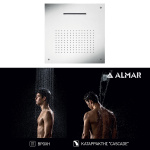 ΚΕΦ.ΟΡΟΦ.TEMPTATION 50x50 ALMAR AISI316 BRUSHED INOX - Image 2