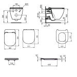 ΣΕΤ ΛΕΚΑΝΗ ΚΡΕΜΑΣΤΗ TESI II AQUABLADE HF ΜΕ ΚΑΛΥΜΜΑ SOFT CLOSE ΛΕΥΚΟ IDEAL - Image 2