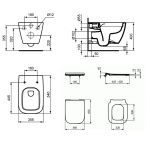 ΣΕΤ ΛΕΚΑΝΗ ΚΡΕΜΑΣΤΗ I-LIFE B RIMLESS ΜΕ ΚΑΛΥΜΜΑ SLIM SOFT CLOSE ΛΕΥΚΟ IDEAL - Image 2