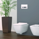 ΣΕΤ ΛΕΚΑΝΗ ΚΡΕΜΑΣΤΗ SMYLE SQUARE RIMFREE ΜΕ ΚΑΛΥΜΜΑ SLIM SOFT CLOSE ΛΕΥΚΟ GEBERIT