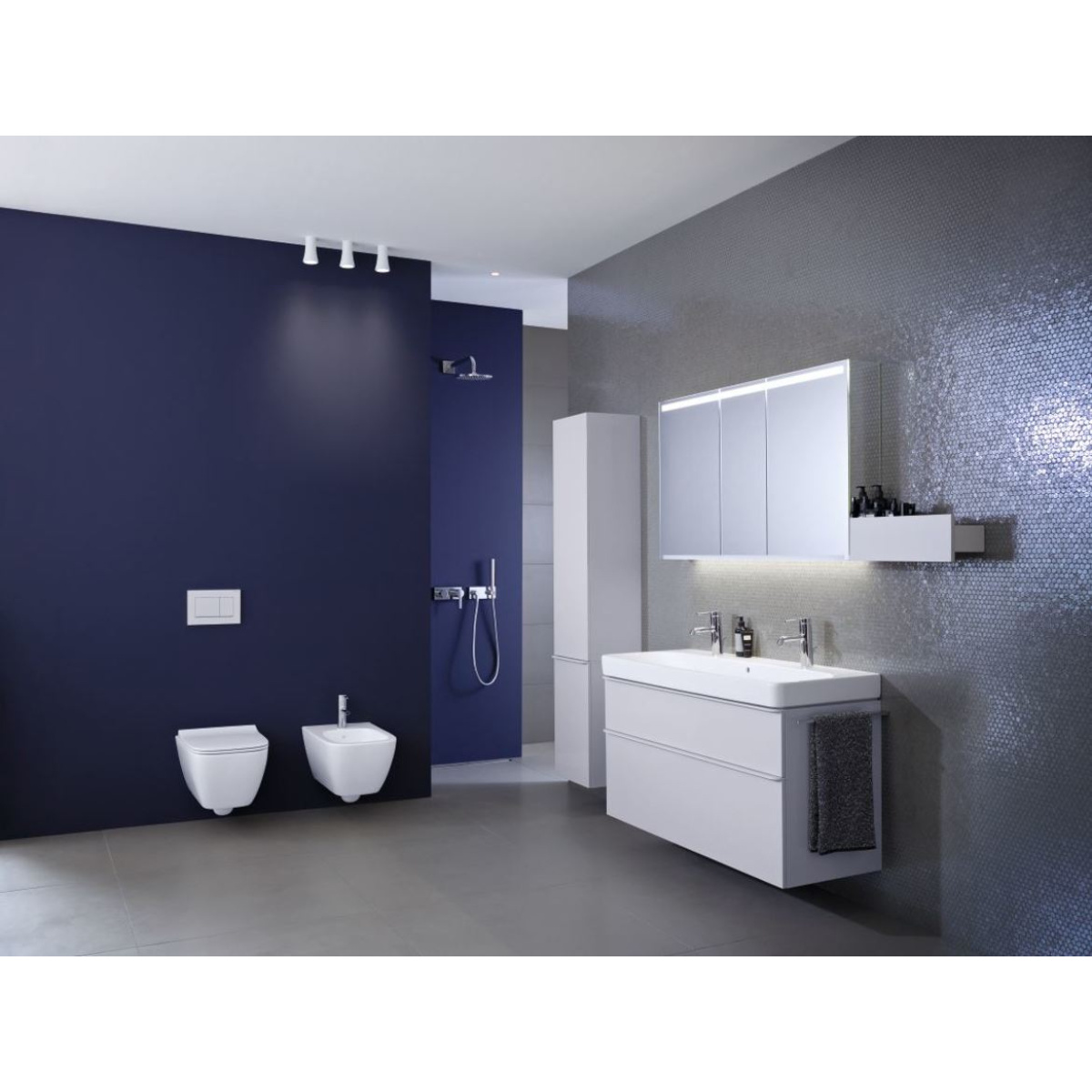 ΣΕΤ ΛΕΚΑΝΗ ΚΡΕΜΑΣΤΗ SMYLE SQUARE RIMFREE ΜΕ ΚΑΛΥΜΜΑ SLIM SOFT CLOSE ΛΕΥΚΟ GEBERIT - Image 3