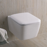 ΣΕΤ ΛΕΚΑΝΗ ΚΡΕΜΑΣΤΗ ICON SQUARE RIMFREE ΜΕ ΚΑΛΥΜΜΑ SOFT CLOSE ΛΕΥΚΟ GEBERIT - Image 3