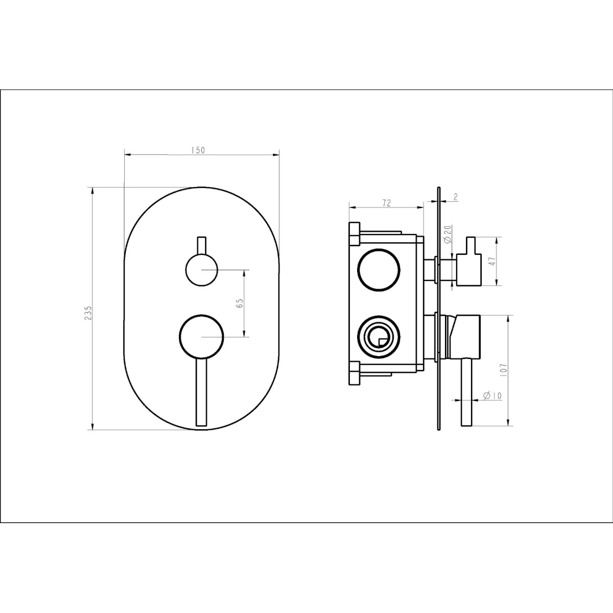 ΑΝΑΜΙΚΤΗΣ ΕΝΤΟΙΧΙΖΟΜΕΝΟΣ II MC BRUSHED INOX PICCADILLY - Image 2