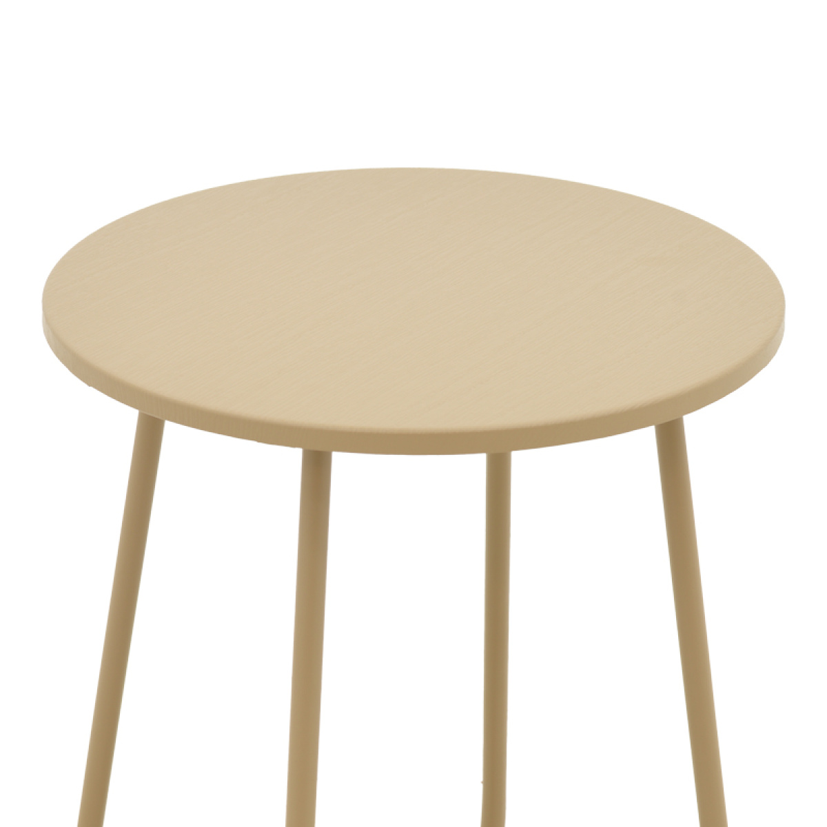Τραπέζι Bramwell μέταλλο μπεζ Φ40x50εκ - Image 2