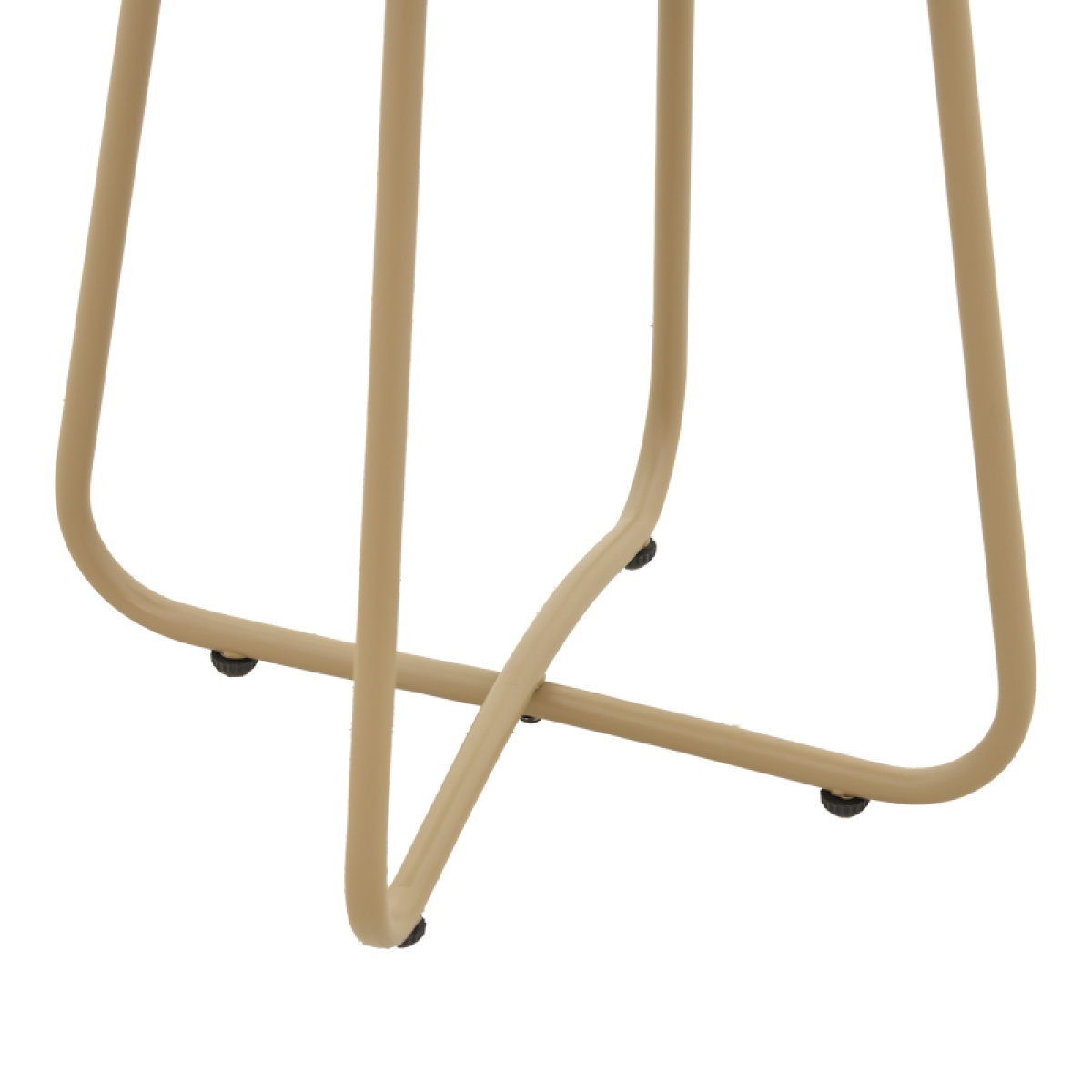 Τραπέζι Bramwell μέταλλο μπεζ Φ40x50εκ - Image 3