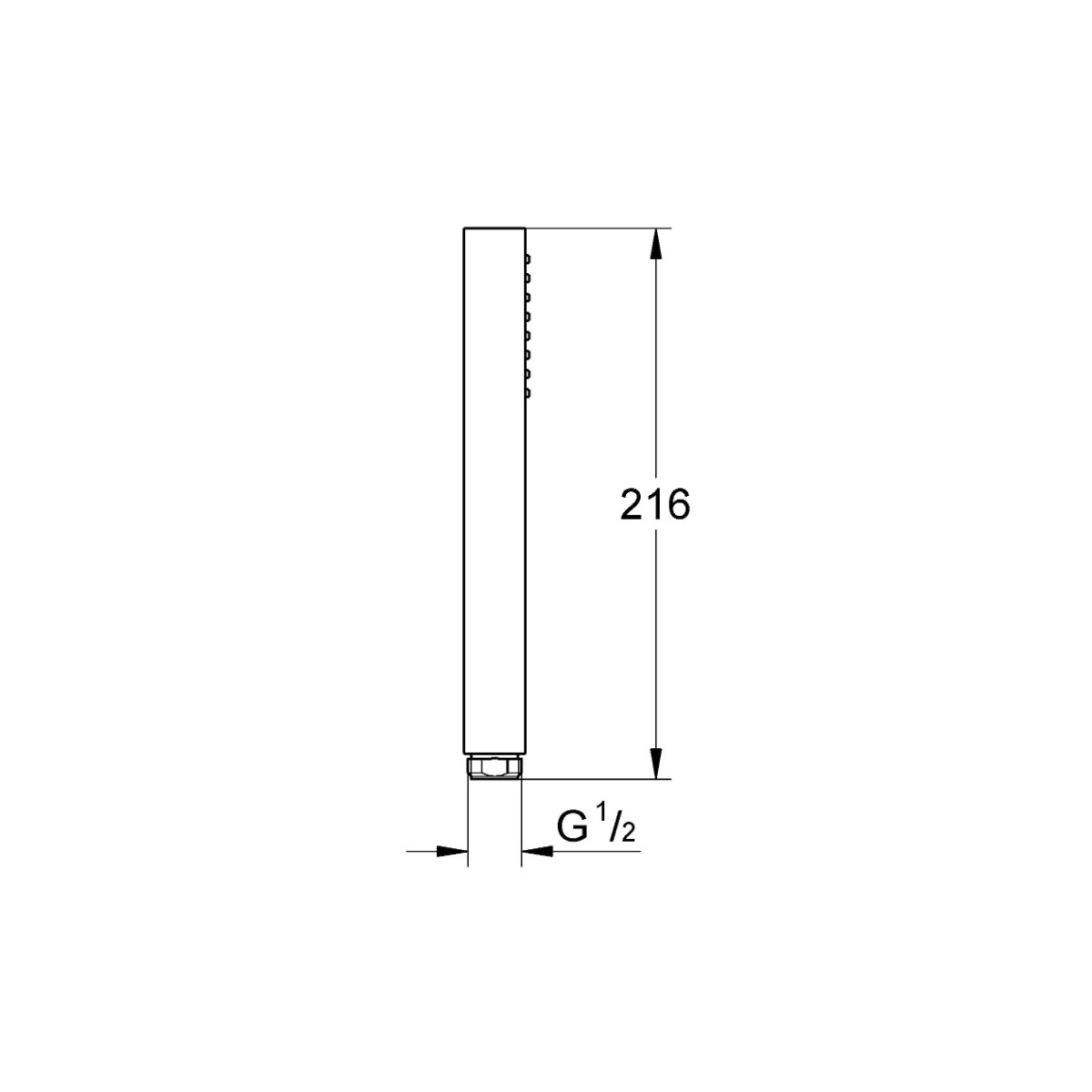 ΤΗΛΕΦΩΝΟ ΛΟΥΤΡΟΥ RAINSHOWER AQUA CUBE STICK 26885DC0 SUPERSTEEL GROHE - Image 2