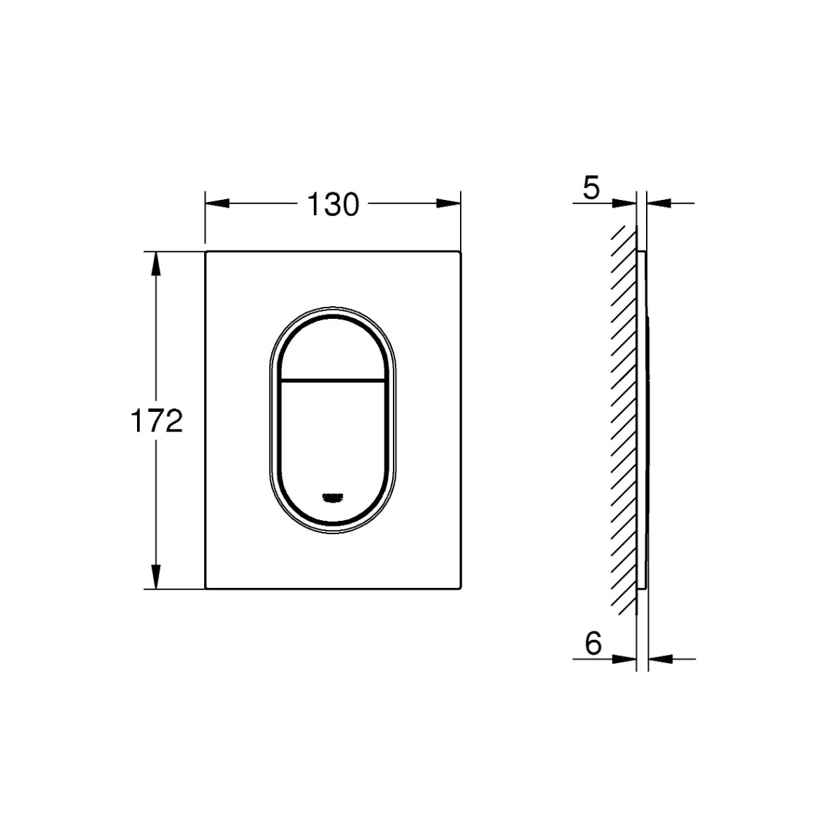 ΠΛΑΚΕΤΑ ARENA COSMOPOLITAN S 37624DC0 SUPERSTEEL GROHE - Image 2