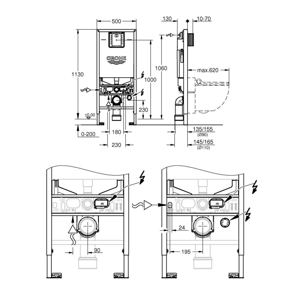 ΚΑΖΑΝΑΚΙ ΕΝΤΟΙΧΙΖΟΜΕΝΟ 39596000 RAPID SLX GROHE - Image 2