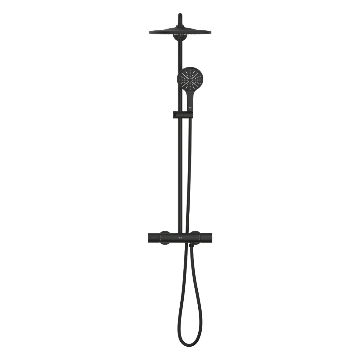 ΣΤΗΛΗ ΝΤΟΥΖ  RAINSHOWER SMARTACTIVE 130 22119KF0 ΜΕ ΘΕΡΜΟΣΤΑΤΙΚΗ ΜΠΑΤΑΡΙΑ PHANTOM BLACK GROHE - Image 3