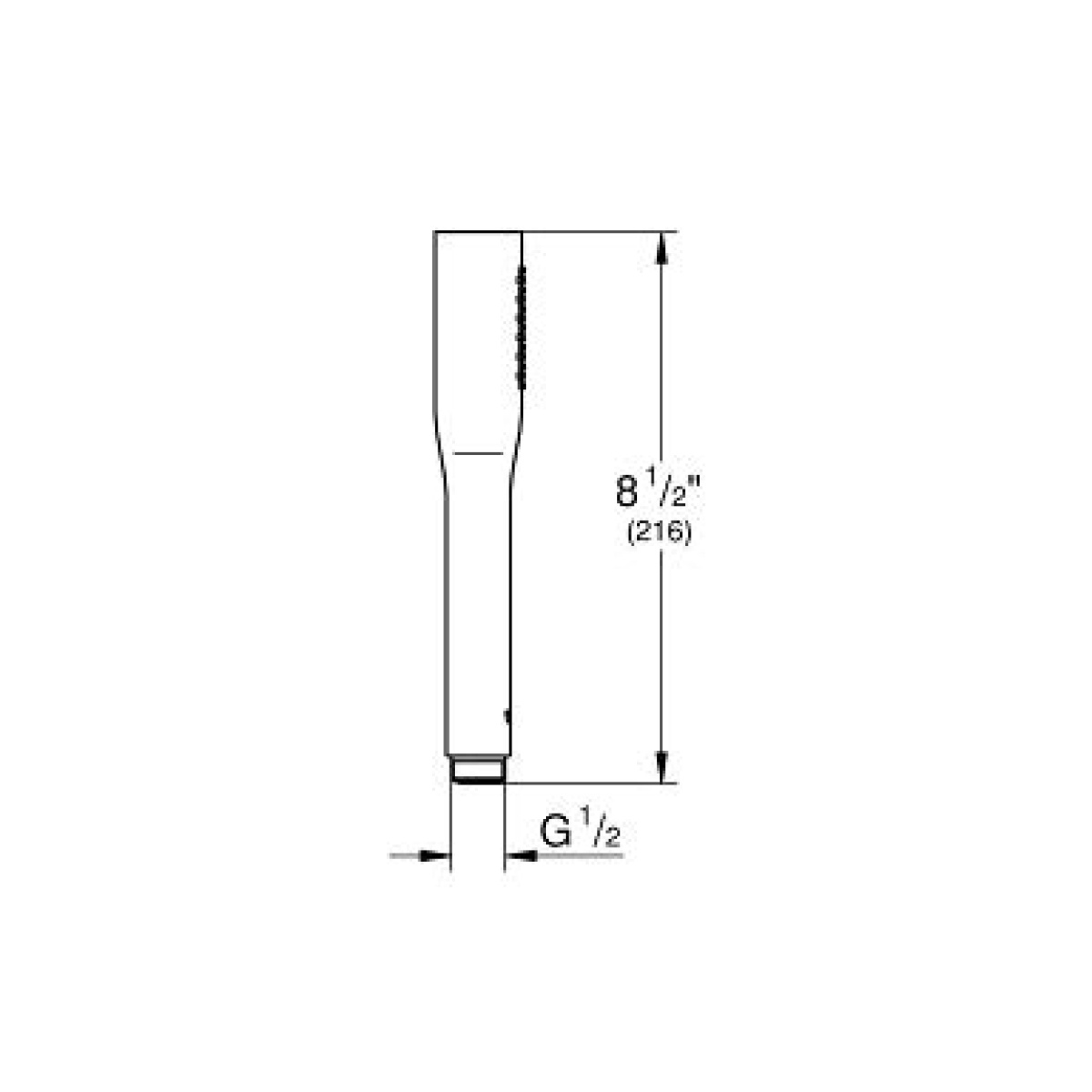 ΤΗΛΕΦΩΝΟ ΝΤΟΥΣ STICK EUPHORIA 22126KF0 PHANTOM BLACK GROHE - Image 2