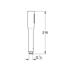 ΤΗΛΕΦΩΝΟ ΝΤΟΥΣ STICK EUPHORIA 27367 ΧΡΩΜΕ GROHE - Image 2