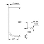 ΣΩΛΗΝΑΣ ΓΙΑ ΦΛΟΥΣΟΜΕΤΡΟ 37107 GROHE - Image 2