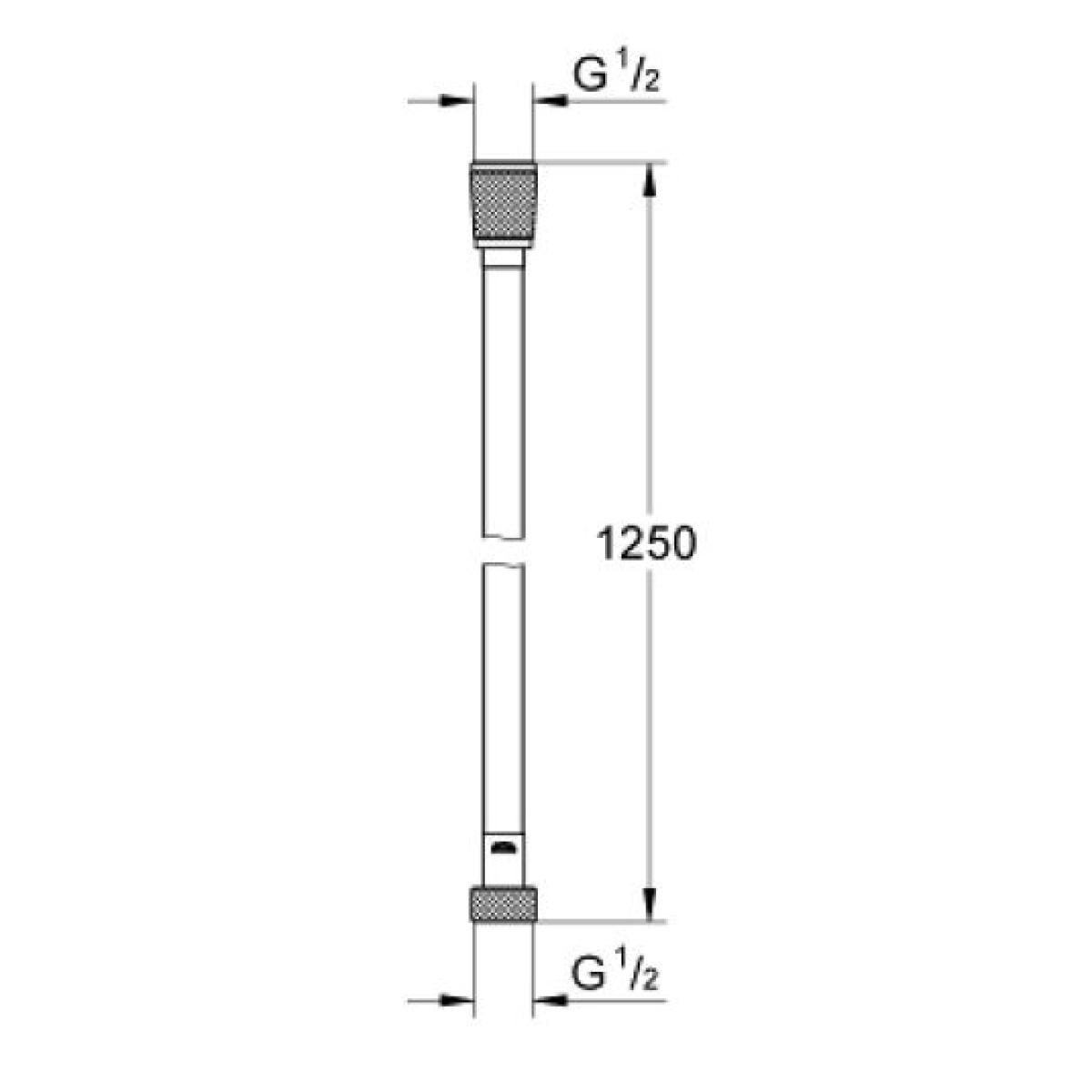 ΣΠΙΡΑΛ ΛΟΥΤΡΟΥ SILVERFLEX 125cm 28362DA1 WARM SUNSET GROHE - Image 2