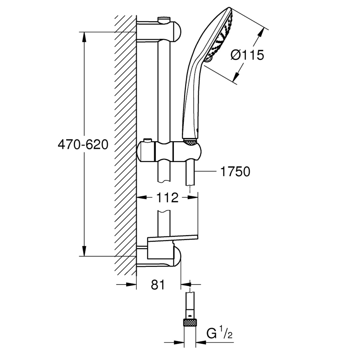 ΣΕΤ ΝΤΟΥΖ EUPHORIA 110 DUO 27242001 ΧΡΩΜΕ GROHE - Image 2