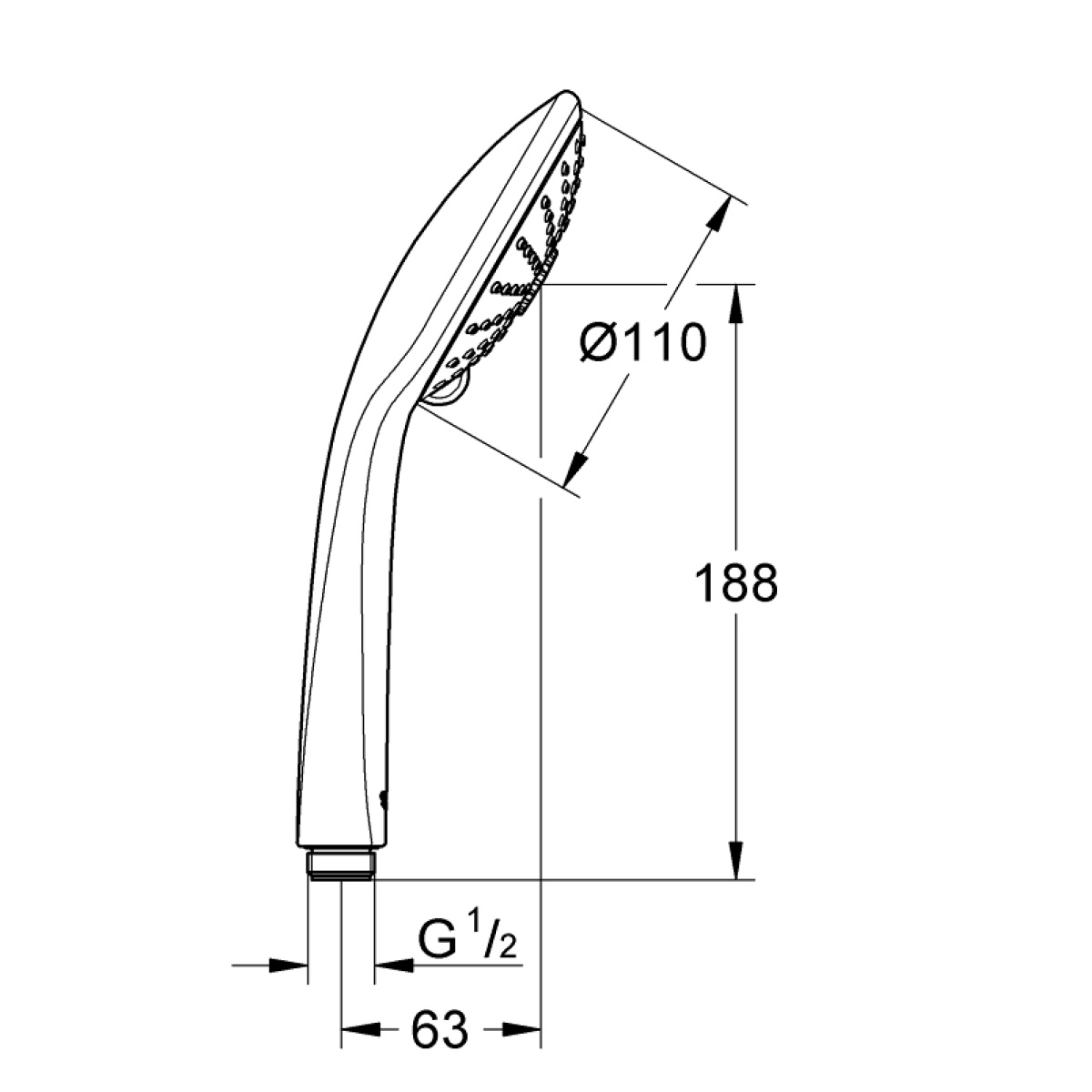 ΤΗΛΕΦΩΝΟ EUPHORIA 27221 ΧΡΩΜΕ GROHE - Image 2