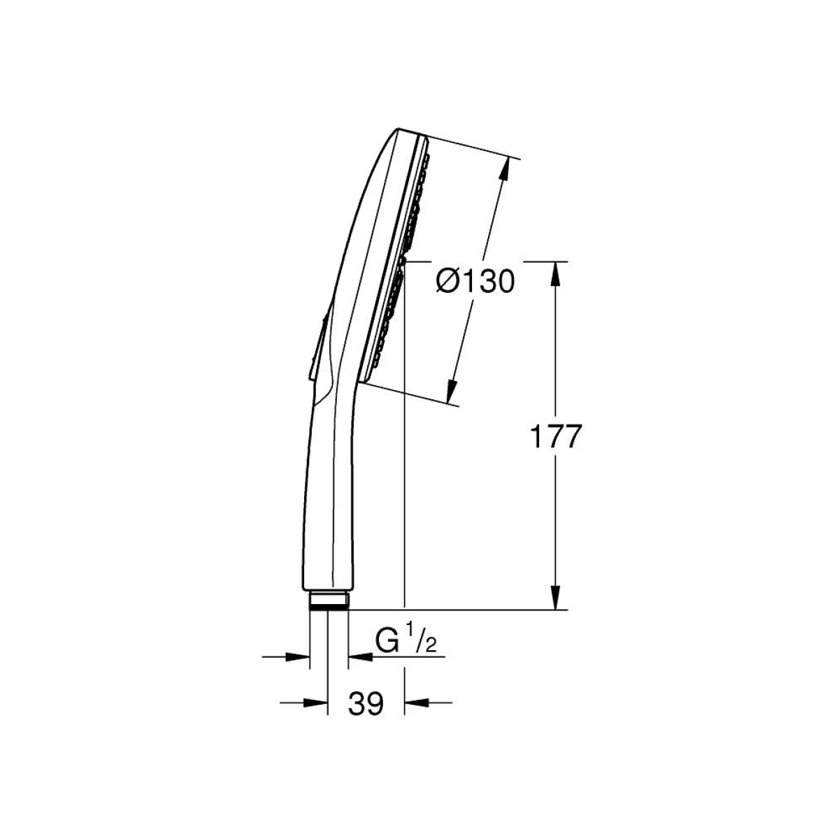 ΤΗΛΕΦΩΝΟ ΝΤΟΥΖ RAINSHOWER SMARTACTIVE 130 3 ΡΟΩΝ 26574DC0 SUPERSTEEL GROHE - Image 2