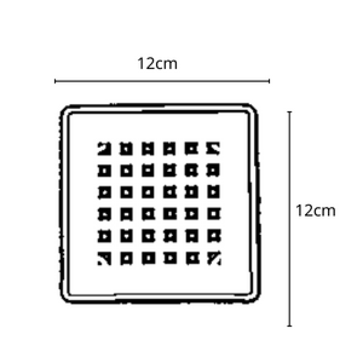 ΣΧΑΡΑΚΙ ΑΣΦΑΛΕΙΑΣ ΑΘΗΝΑ ΜΙΝΙΜΑΛ 12x12cm - Image 2