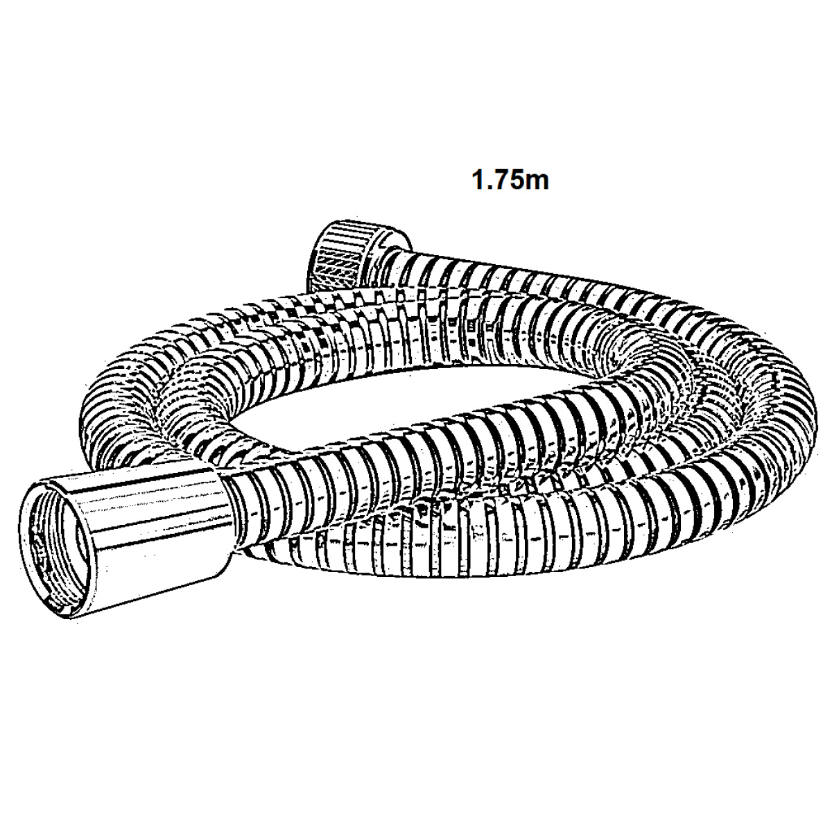ΣΠΙΡΑΛ ΛΟΥΤΡΟΥ ULTRAFLEX 175cm ΧΡΩΜΕ IDEAL - Image 2