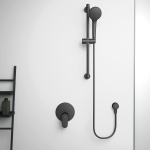 ΣΕΤ ΝΤΟΥΣ IDEALRAIN FAMILY M1 60cm SILK BLACK IDEAL