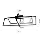 InLight Πλαφονιέρα οροφής LED 35W 3000Κ σε χρυσαφί απόχρωση D:90cm (6056-GL) - Image 2