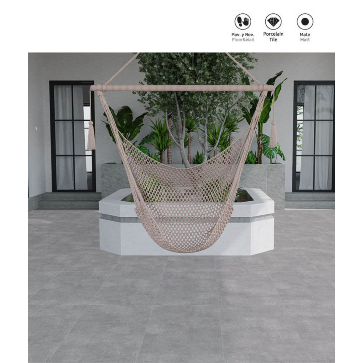 ΠΛΑΚΑΚΙ ARK SILVER MATT 61X61cm Α ΠΟΙΟΤΗΤΑ - Image 2