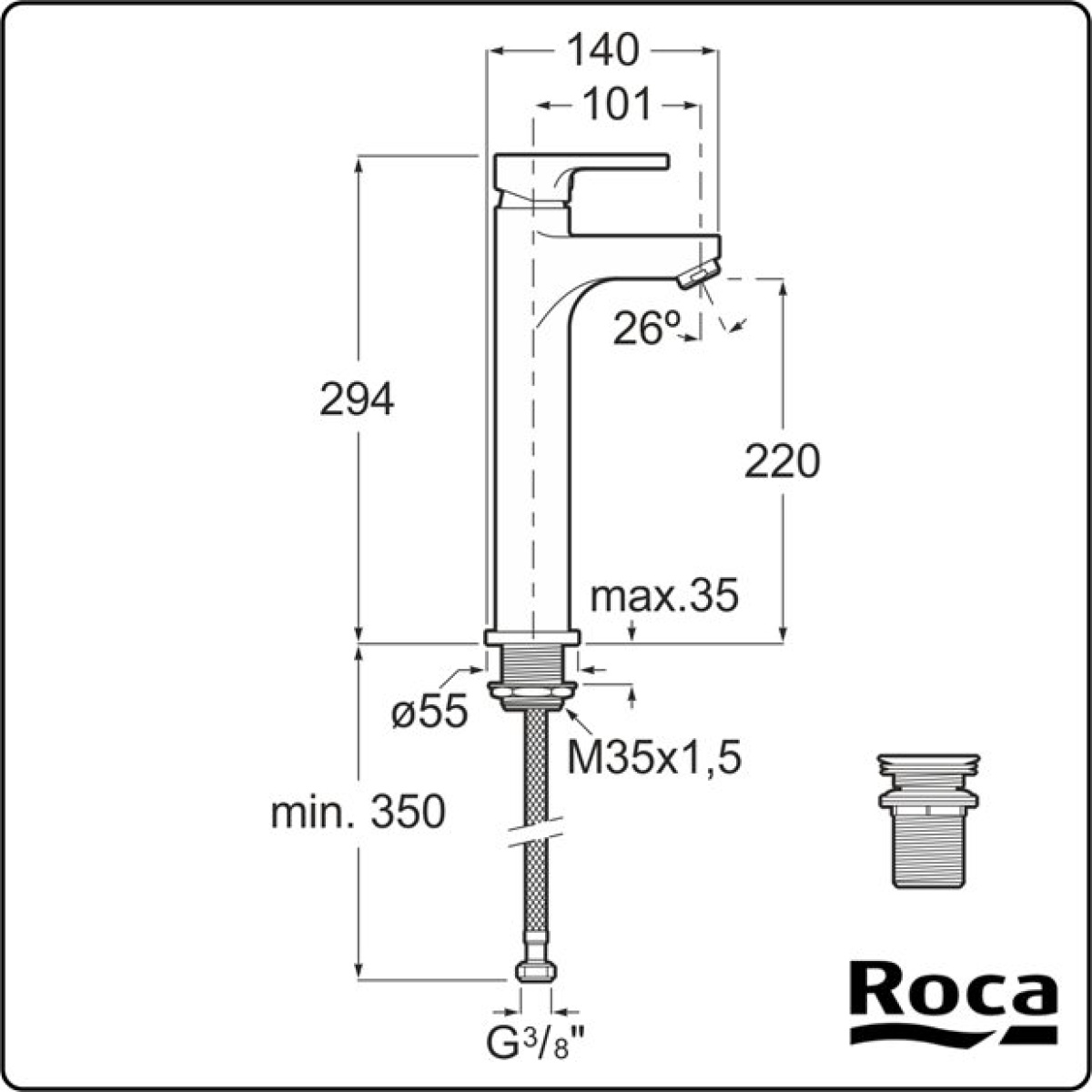 ΜΠΑΤΑΡΙΑ ΝΙΠΤΗΡΟΣ AROLA COLD START ΨΗΛΗ ΧΡΩΜΕ ROCA - Image 2