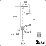 ΜΠΑΤΑΡΙΑ ΝΙΠΤΗΡΟΣ AROLA COLD START ΨΗΛΗ ΧΡΩΜΕ ROCA - Image 2
