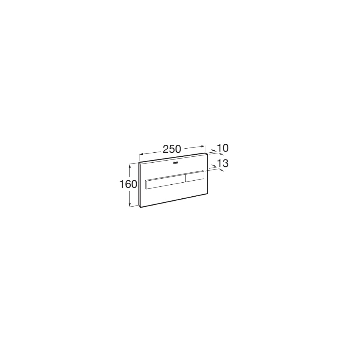 ΠΛΑΚΕΤΑ PL7.A DUAL A890188207 ΛΕΥΚΗ ΜΑΤ ROCA - Image 2