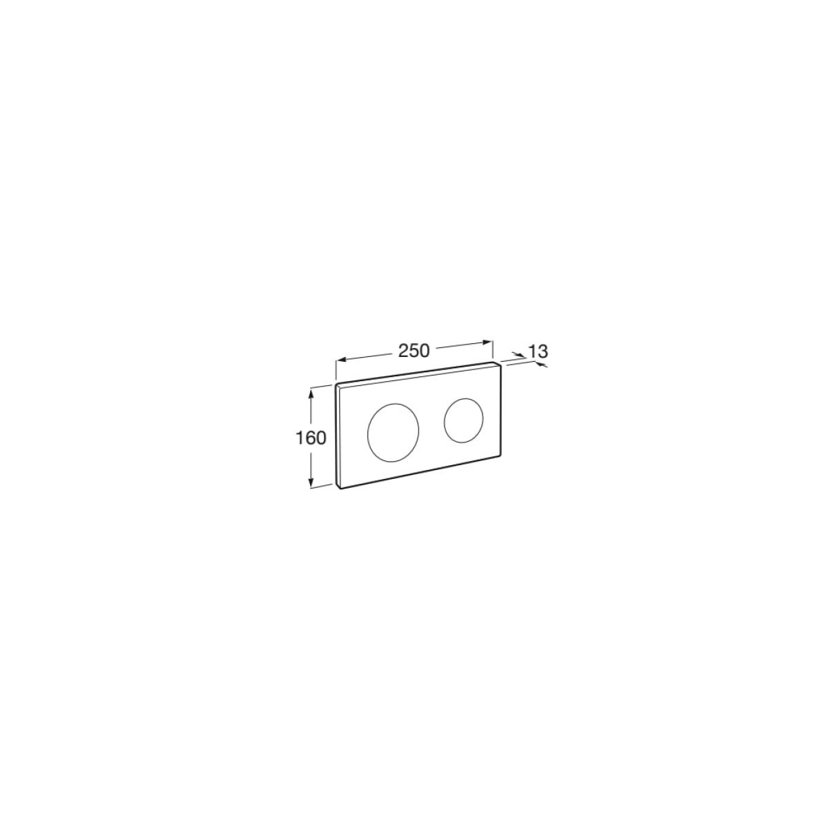 ΠΛΑΚΕΤΑ PL10.A DUAL ΚΑΦΕ ΜΑΤ ROCA - Image 2