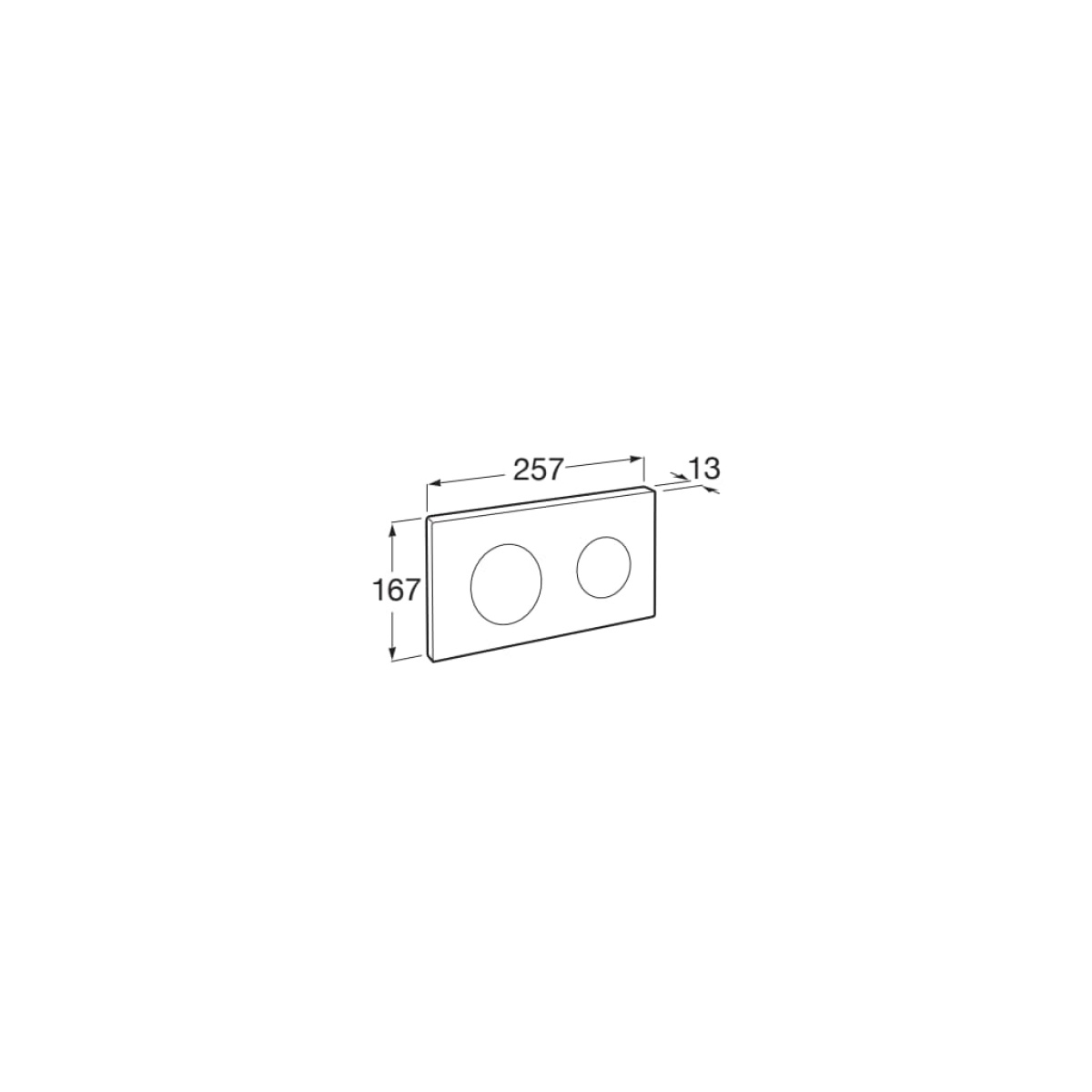 ΠΛΑΚΕΤΑ PL10.A DUAL INOX ROCA - Image 2