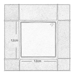 ΣΧΑΡΑΚΙ ΜΕ ΒΑΣΗ ΑΡΙΑΔΝΗ 12x12cm ΣΑΤΙΝΕ INOX - Image 2