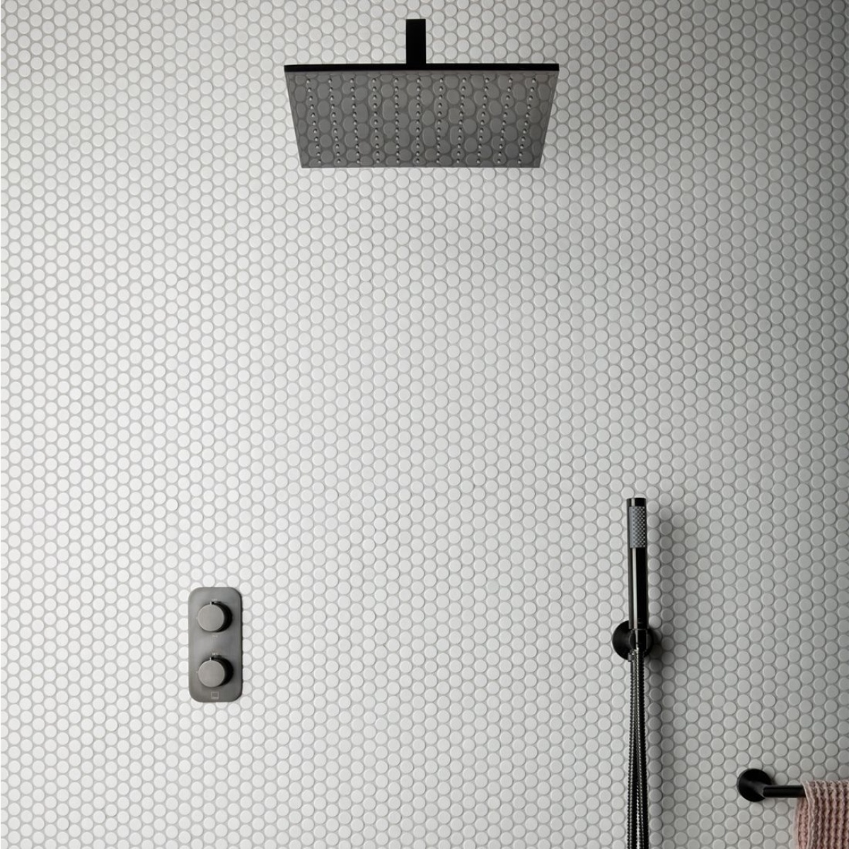 ΣΕΤ ΤΗΛΕΦΩΝΟ ΛΟΥΤΡΟΥ ΜΕ ΠΑΡΟΧΗ BRUSHED BLACK PVD VADO - Image 3