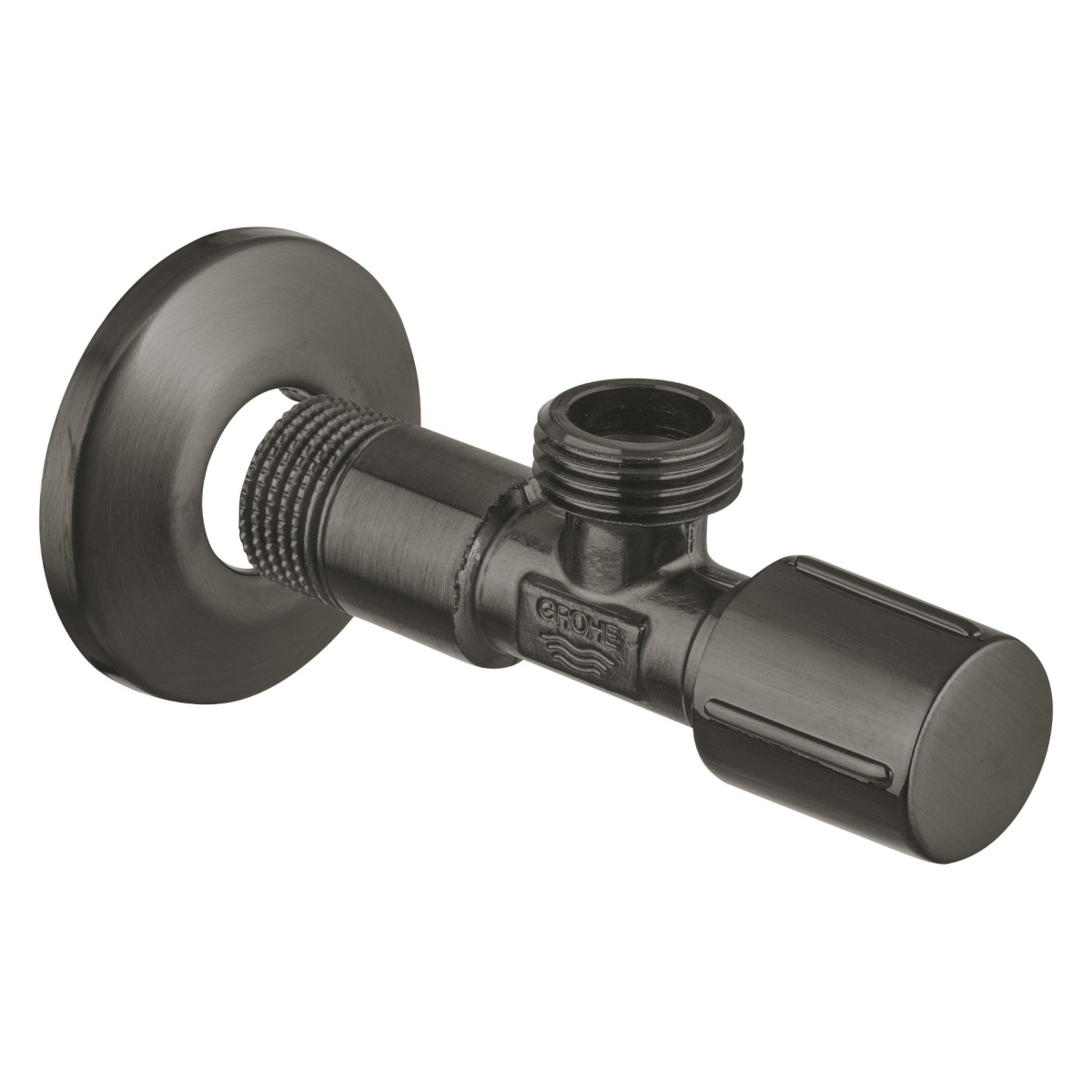 ΔΙΑΚΟΠΤΗΣ ΓΩΝΙΑΚΟΣ 1/2''-1/2'' 22041AL0 BRUSHED HARD GRAPHITE GROHE - Image 4