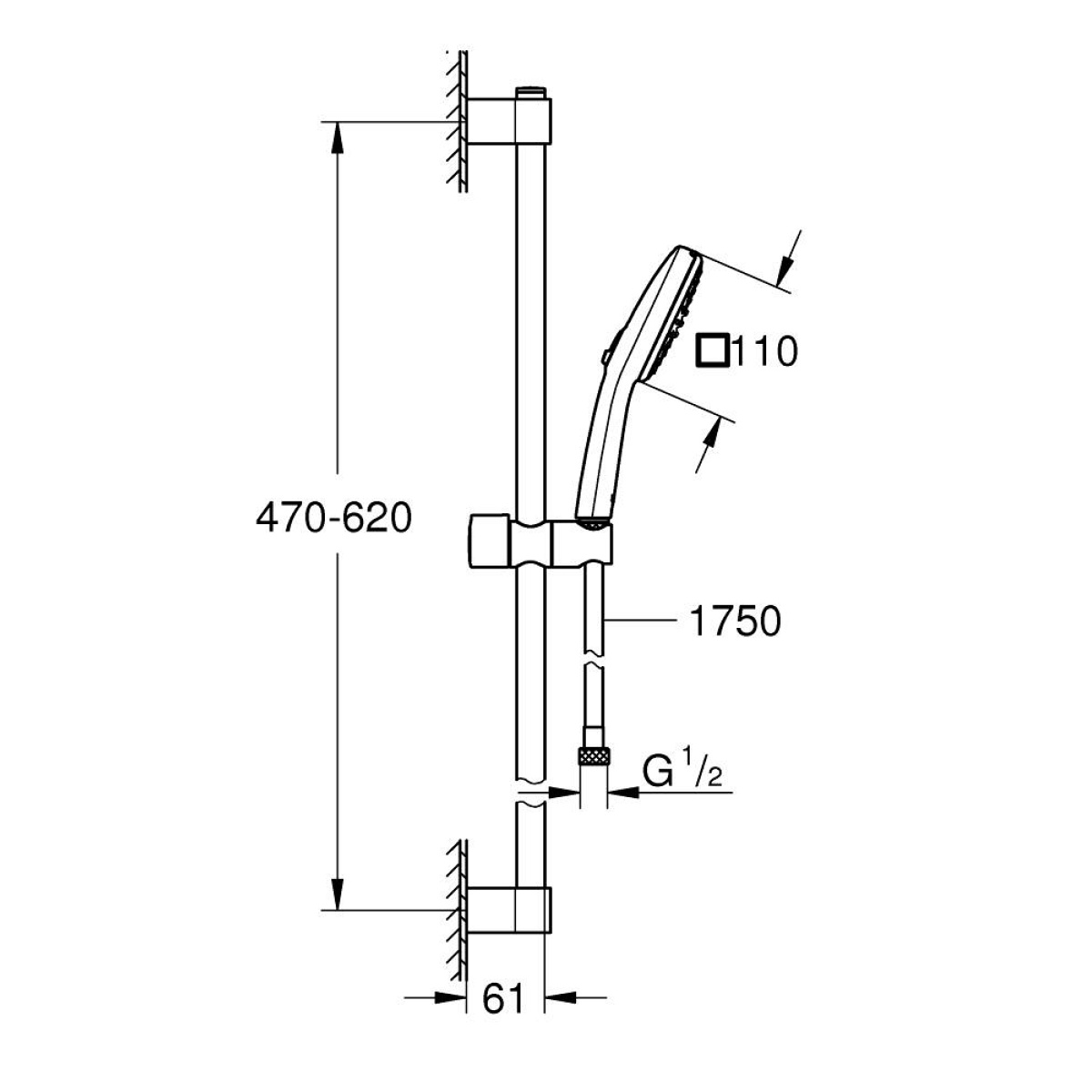 ΣΕΤ ΝΤΟΥΖ TEMPESTA COSMOPOLITAN 110 26748003 ΧΡΩΜΕ GROHE - Image 2