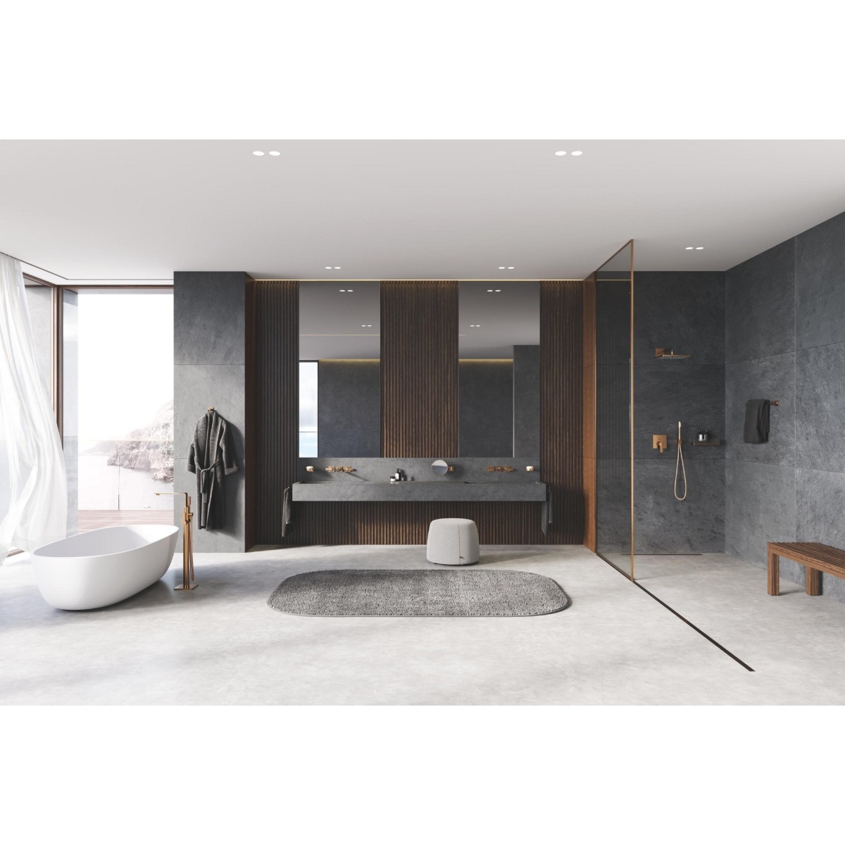 ΤΗΛΕΦΩΝΟ ΛΟΥΤΡΟΥ RAINSHOWER AQUA STICK 26866DL0 BRUSHED WARM SUNSET GROHE - Image 3