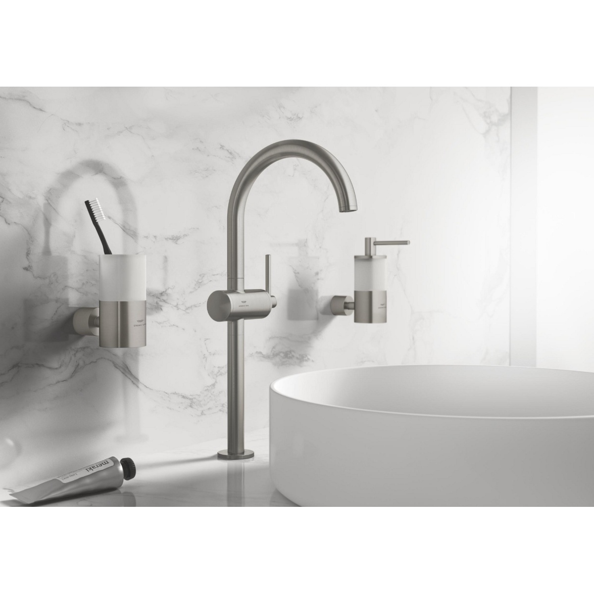ΜΠΑΤΑΡΙΑ ΝΙΠΤΗΡΟΣ ATRIO 24365DC0 SUPERSTEEL ΨΗΛΗ GROHE - Image 4