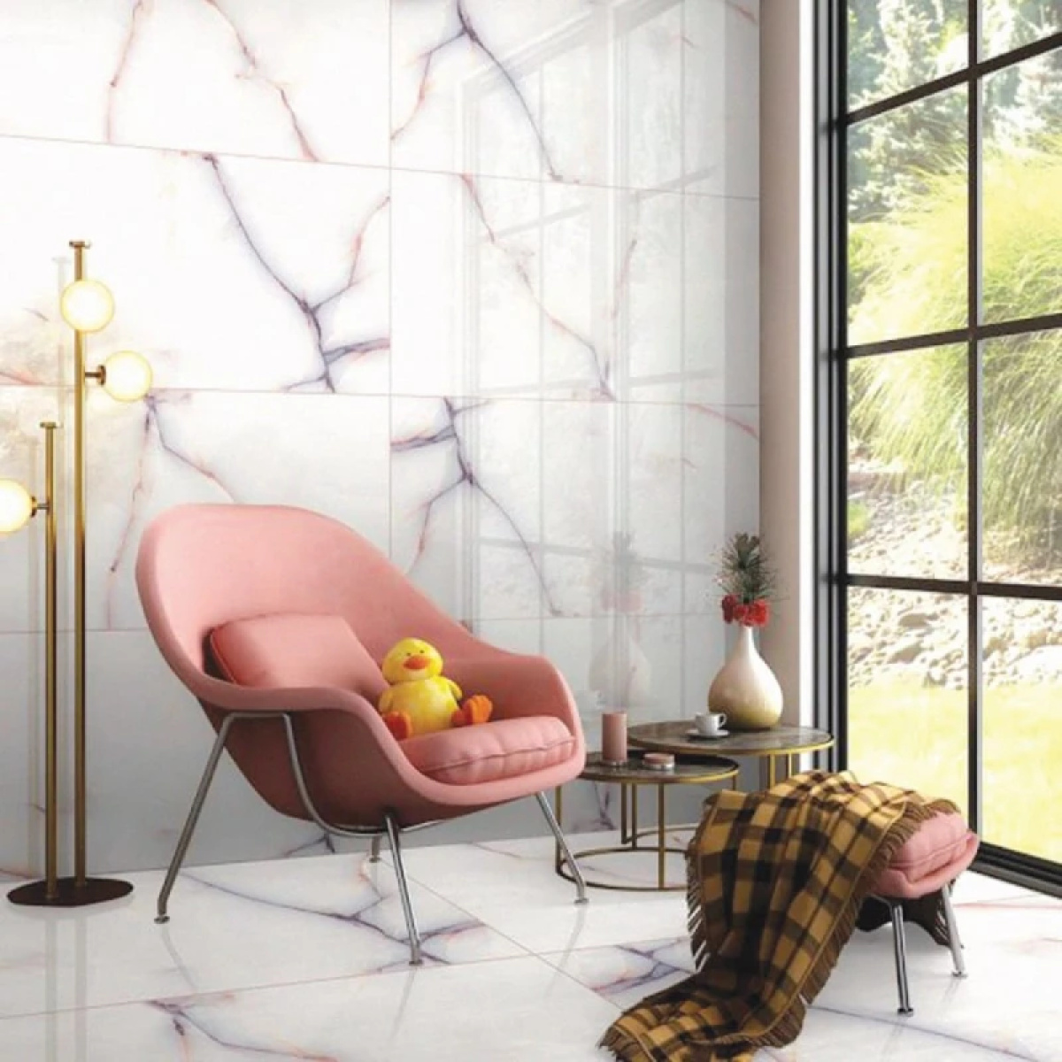 ΓΡΑΝΙΤΗΣ ONYX CHERRY 60X120 GRES PORC RECT - Image 2