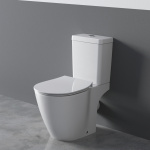 ΚΑΠΑΚΙ ΛΕΚΑΝΗΣ CONNECT SPACE SLIM SOFT CLOSE ΛΕΥΚΟ IDEAL