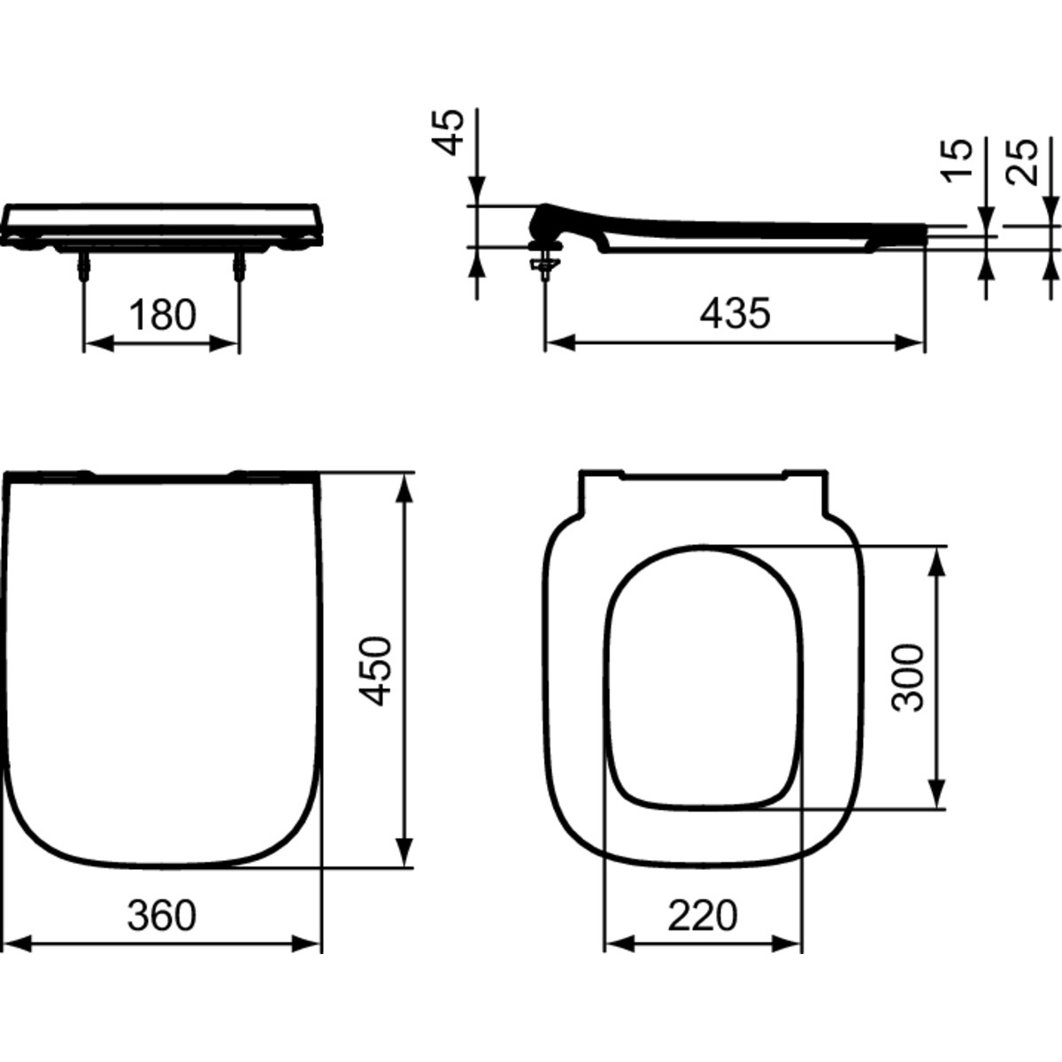 ΣΕΤ ΛΕΚΑΝΗΣ ΚΡΕΜΑΣΤΗΣ iLIFE Α RIMLESS ΜΕ ΚΑΠΑΚΙ SLIM SOFT CLOSE ΛΕΥΚΟ IDEAL - Image 3