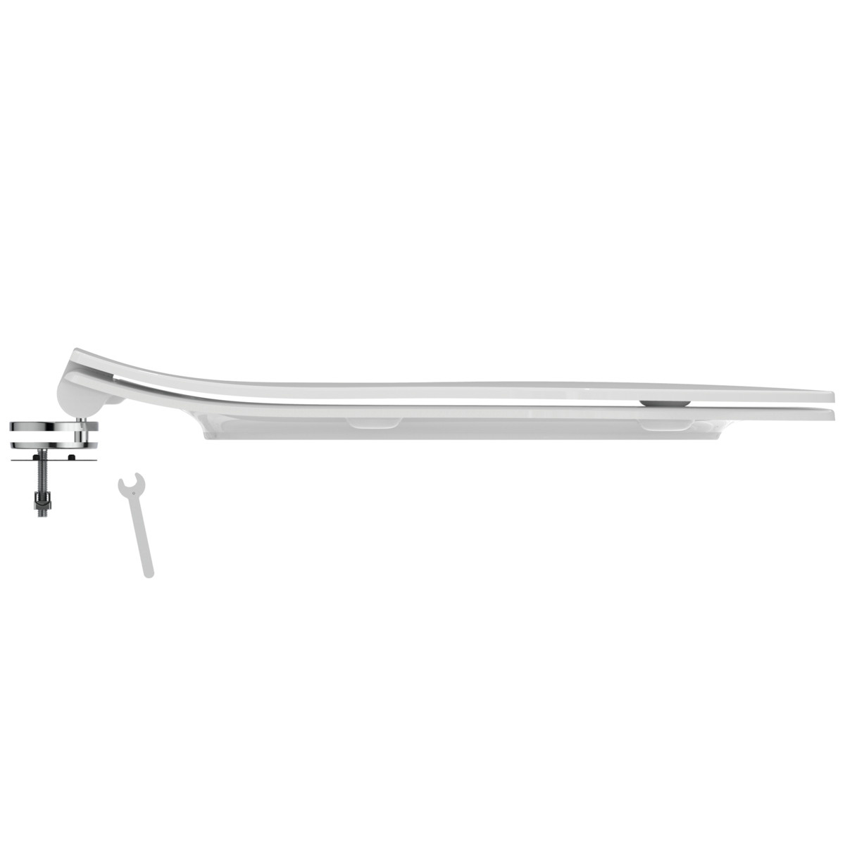 ΚΑΠΑΚΙ ΛΕΚΑΝΗΣ LDV SLIM SOFT CLOSE  ΛΕΥΚΟ IDEAL - Image 3