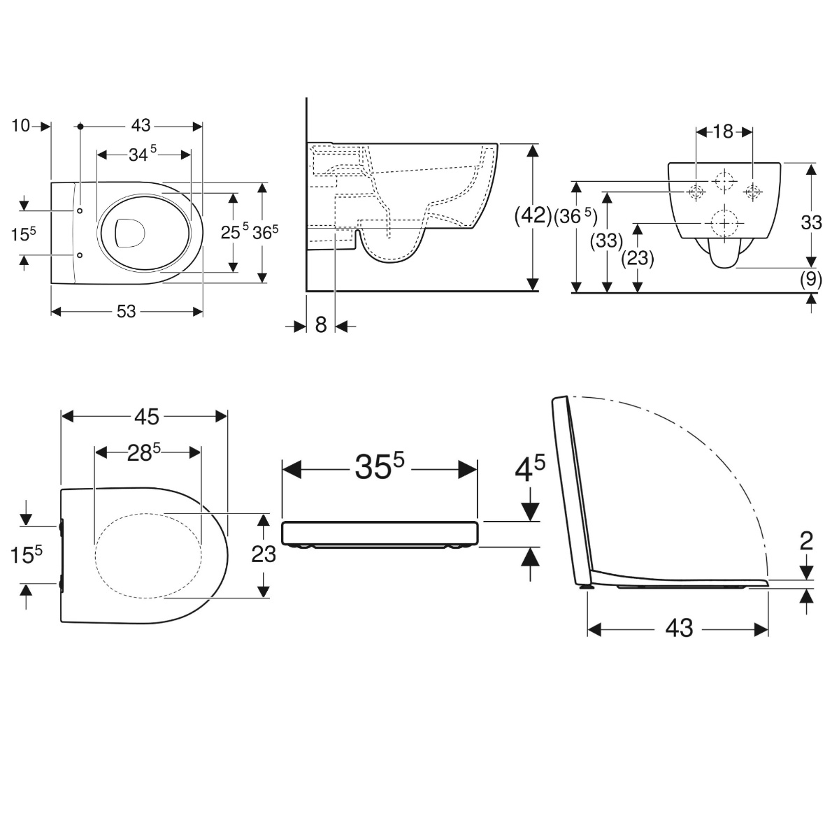 ΣΕΤ ΛΕΚΑΝΗ ΚΡΕΜΑΣΤΗ ICON RIMFREE ΜΕ ΚΑΛΥΜΜΑ SOFT CLOSE Q/R ΛΕΥΚΟ GEBERIT - Image 2