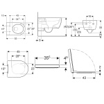 ΣΕΤ ΛΕΚΑΝΗ ΚΡΕΜΑΣΤΗ ICON RIMFREE ΜΕ ΚΑΛΥΜΜΑ SOFT CLOSE Q/R ΛΕΥΚΟ GEBERIT - Image 2
