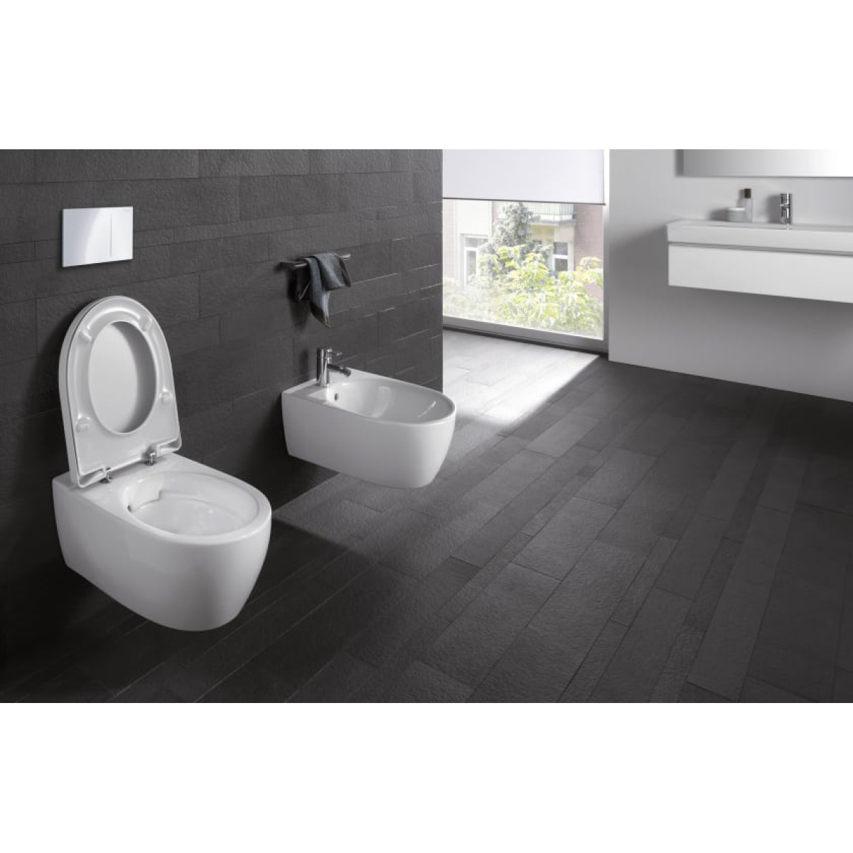 ΣΕΤ ΛΕΚΑΝΗ ΚΡΕΜΑΣΤΗ ICON RIMFREE ΜΕ ΚΑΛΥΜΜΑ SOFT CLOSE Q/R ΛΕΥΚΟ GEBERIT - Image 3