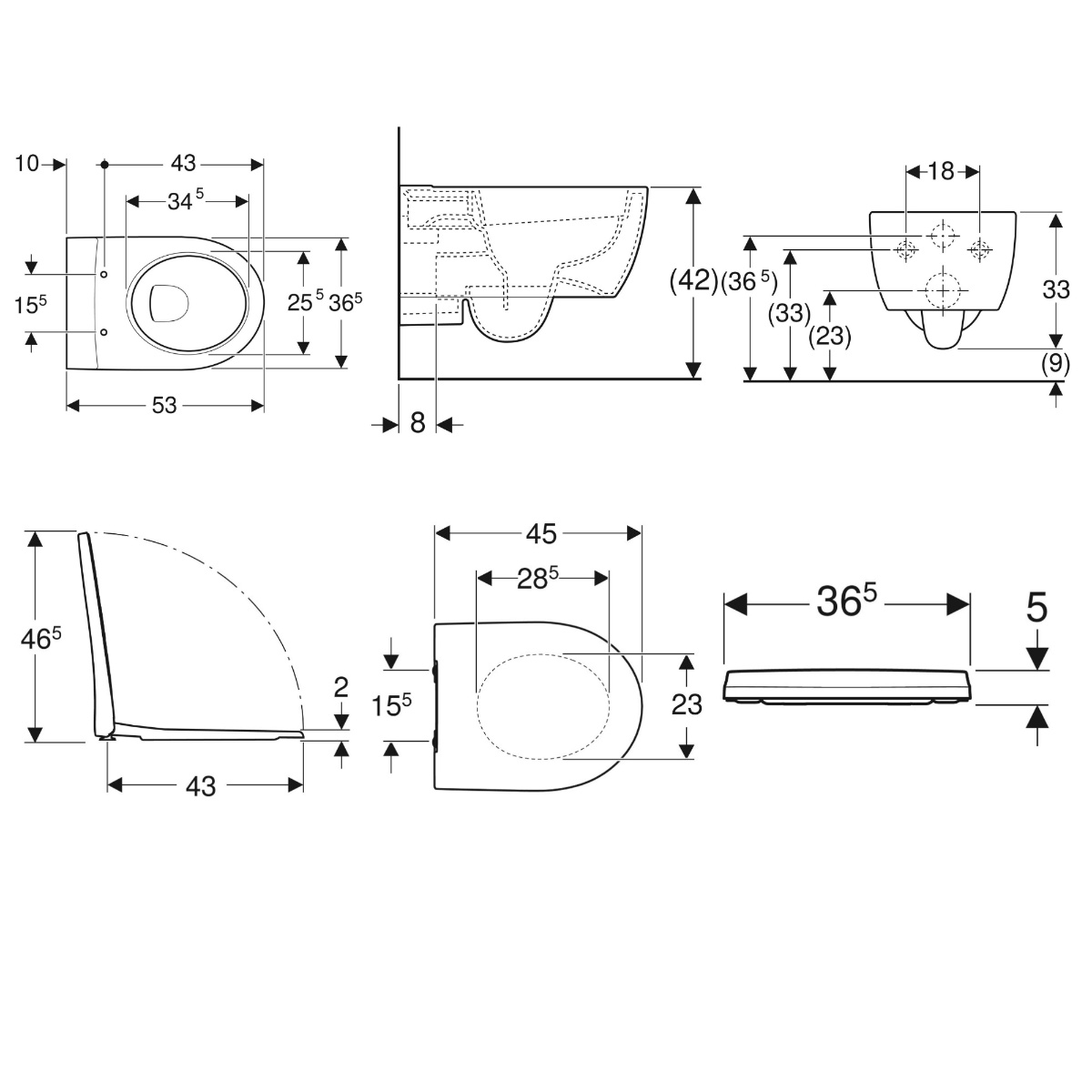ΣΕΤ ΛΕΚΑΝΗ ΚΡΕΜΑΣΤΗ ICON RIMFREE ΜΕ ΚΑΛΥΜΜΑ SLIM SOFT CLOSE ΛΕΥΚΟ GEBERIT - Image 2