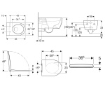 ΣΕΤ ΛΕΚΑΝΗ ΚΡΕΜΑΣΤΗ ICON RIMFREE ΜΕ ΚΑΛΥΜΜΑ SLIM SOFT CLOSE ΛΕΥΚΟ GEBERIT - Image 2