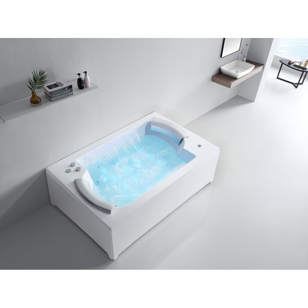 ΜΠΑΝΙΟ ΥΔΡΟΜΑΣΑΖ FC-228HT 185x120x65 ΛΕΥΚΟ PICCADILLY - Image 3